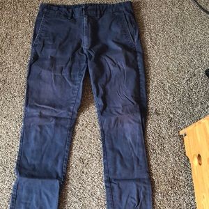 Faded navy pants